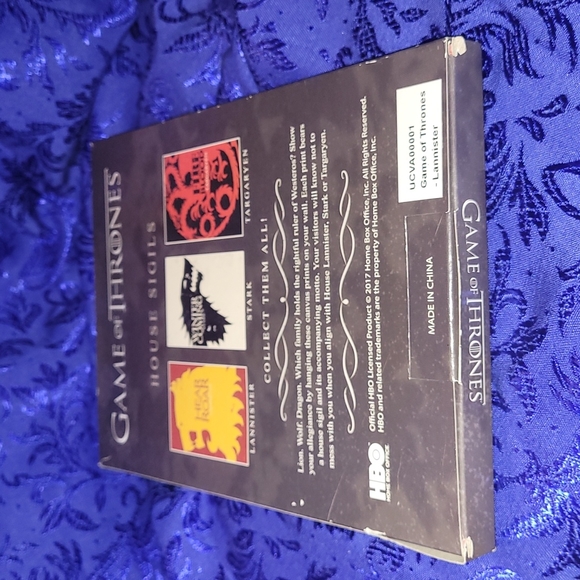 🍂Loot Crate Game of Thrones House Sigil: Lannister canvas wall print - Picture 9 of 16